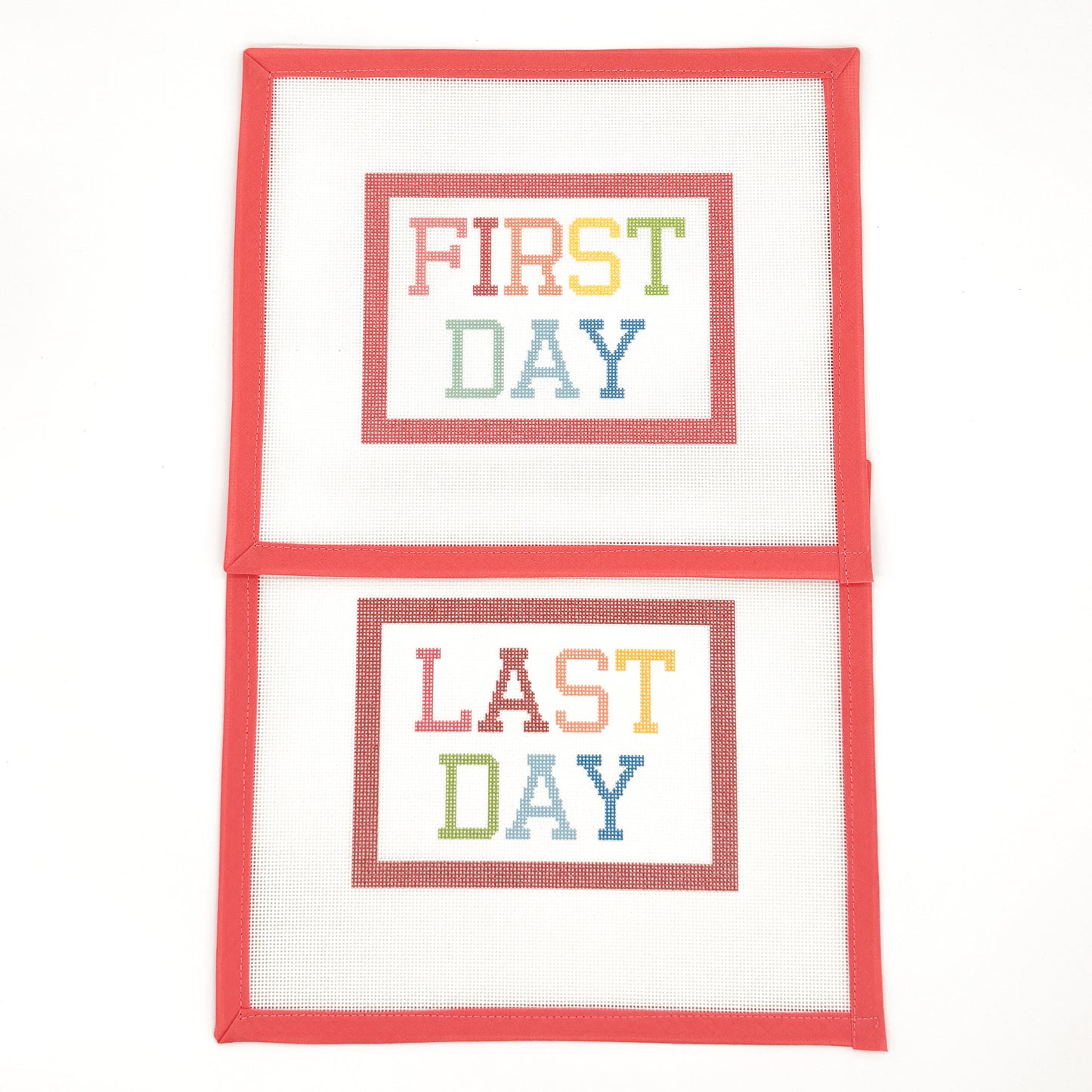 First Day & Last Day Needlepoint Canvas Set