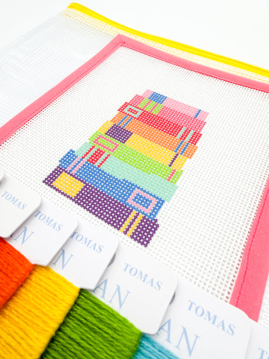 Rainbow Books Needlepoint Canvas