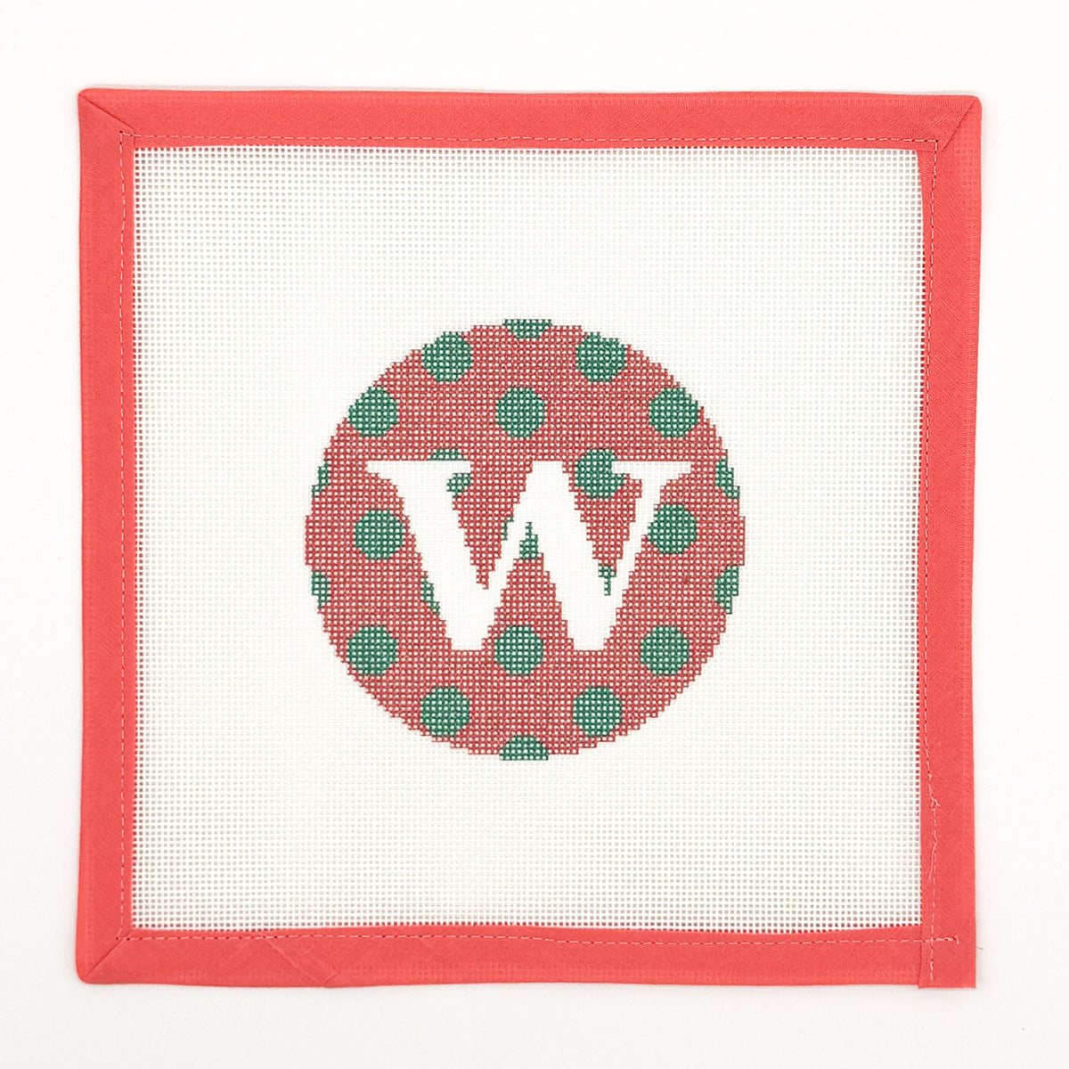 Polka Dot Initial Ornament