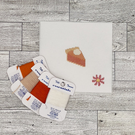 Pumpkin Pie Mini Needlepoint Canvas