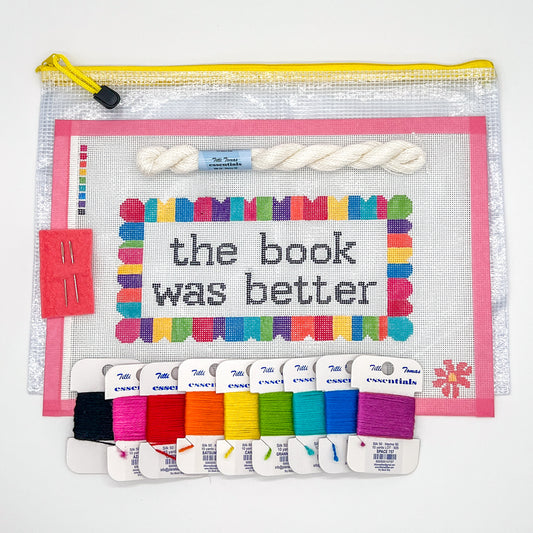 Book Was Better Needlepoint Canvas