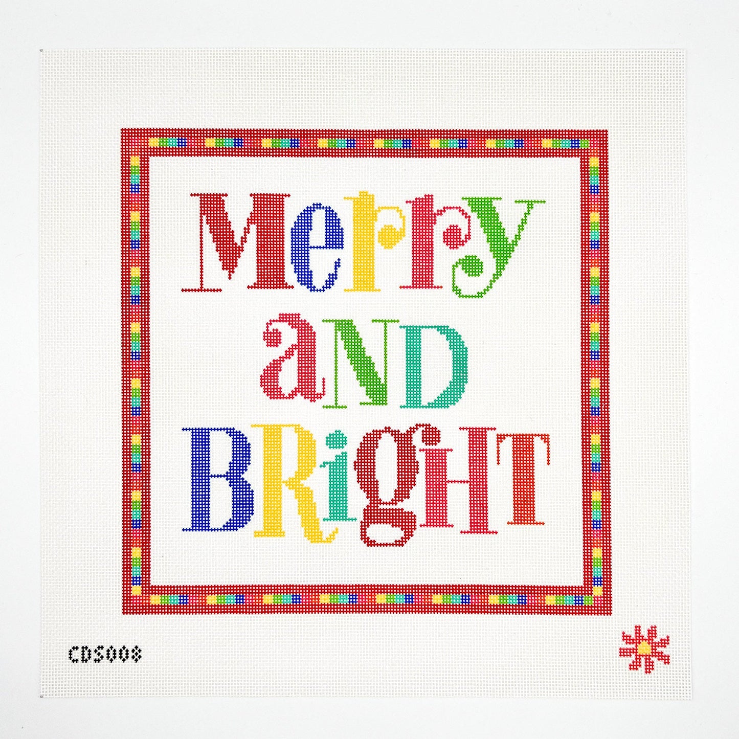 Merry and Bright Needlepoint Canvas & Kit