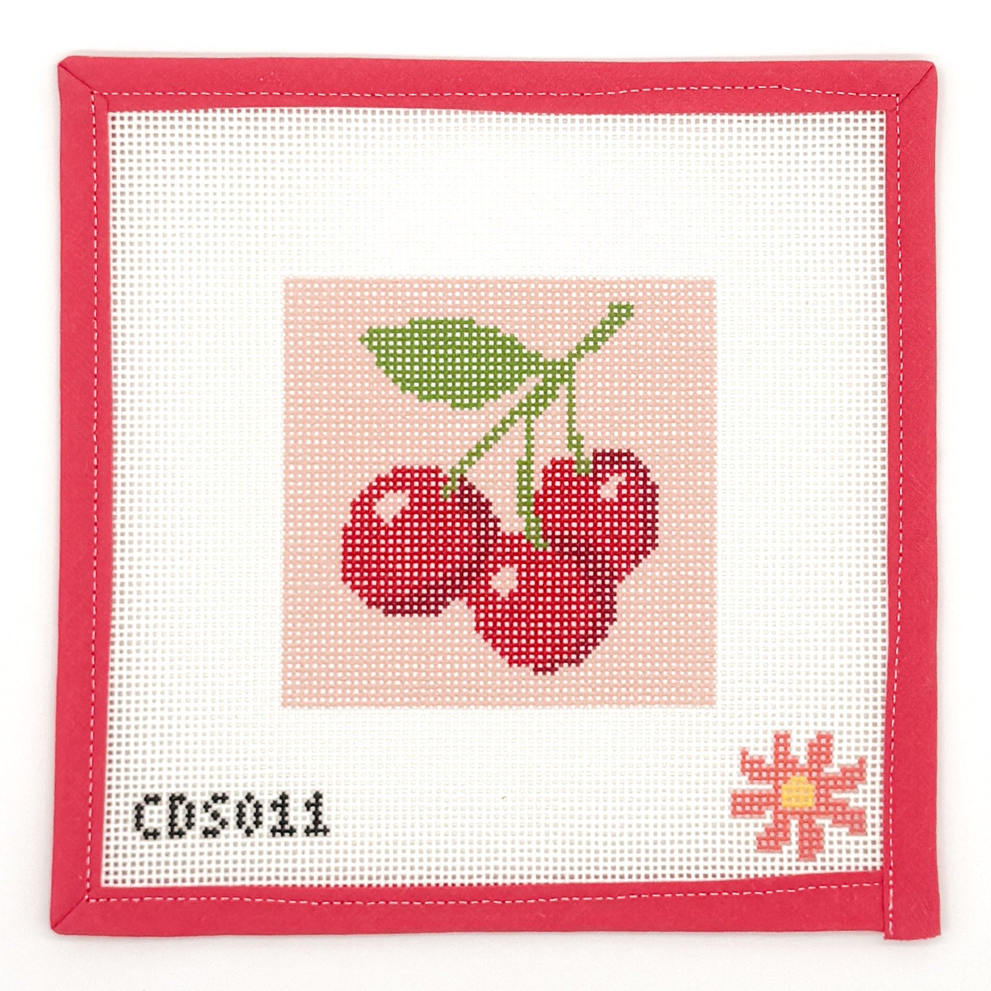 Cherries Beginner Needlepoint Canvas