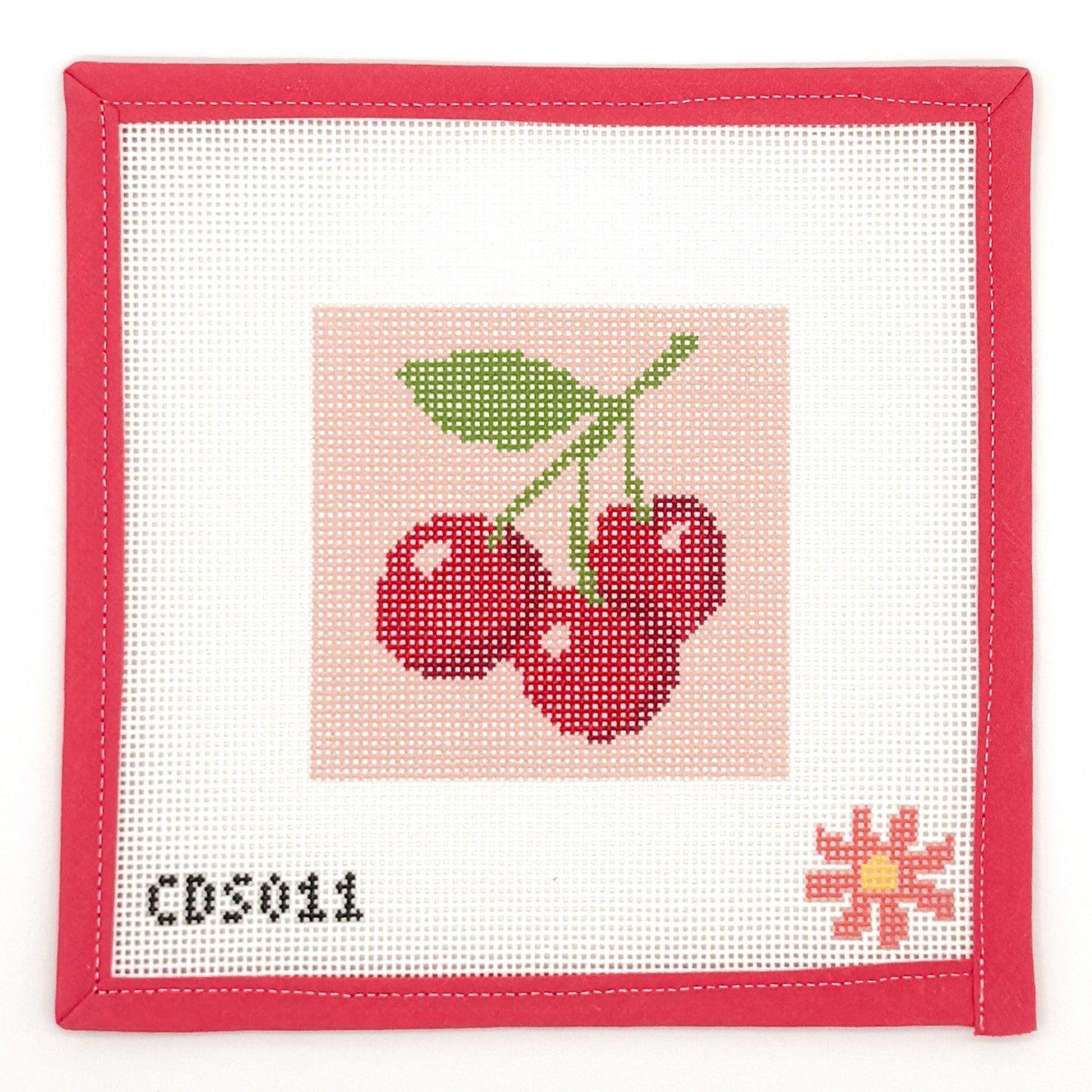 Cherries Beginner Needlepoint Canvas