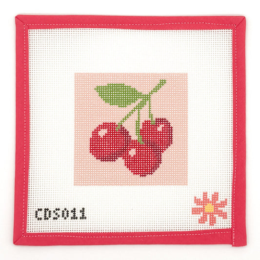 Cherries Beginner Needlepoint Canvas