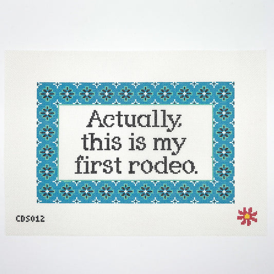 First Rodeo Needlepoint Canvas