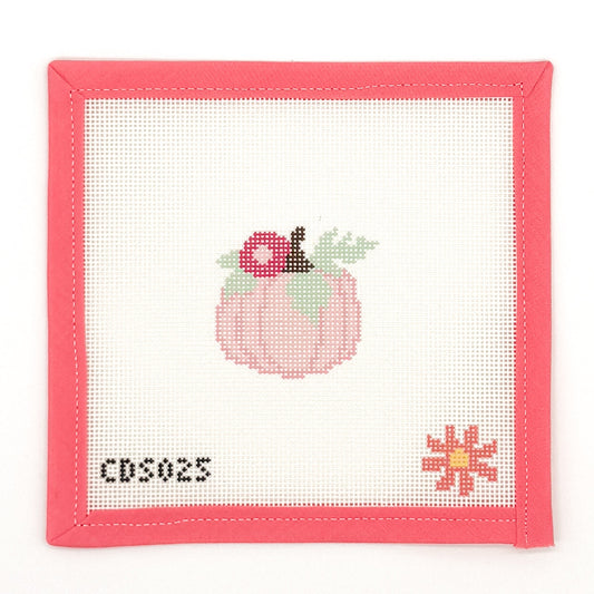Pink Pumpkin Mini Needlepoint Canvas
