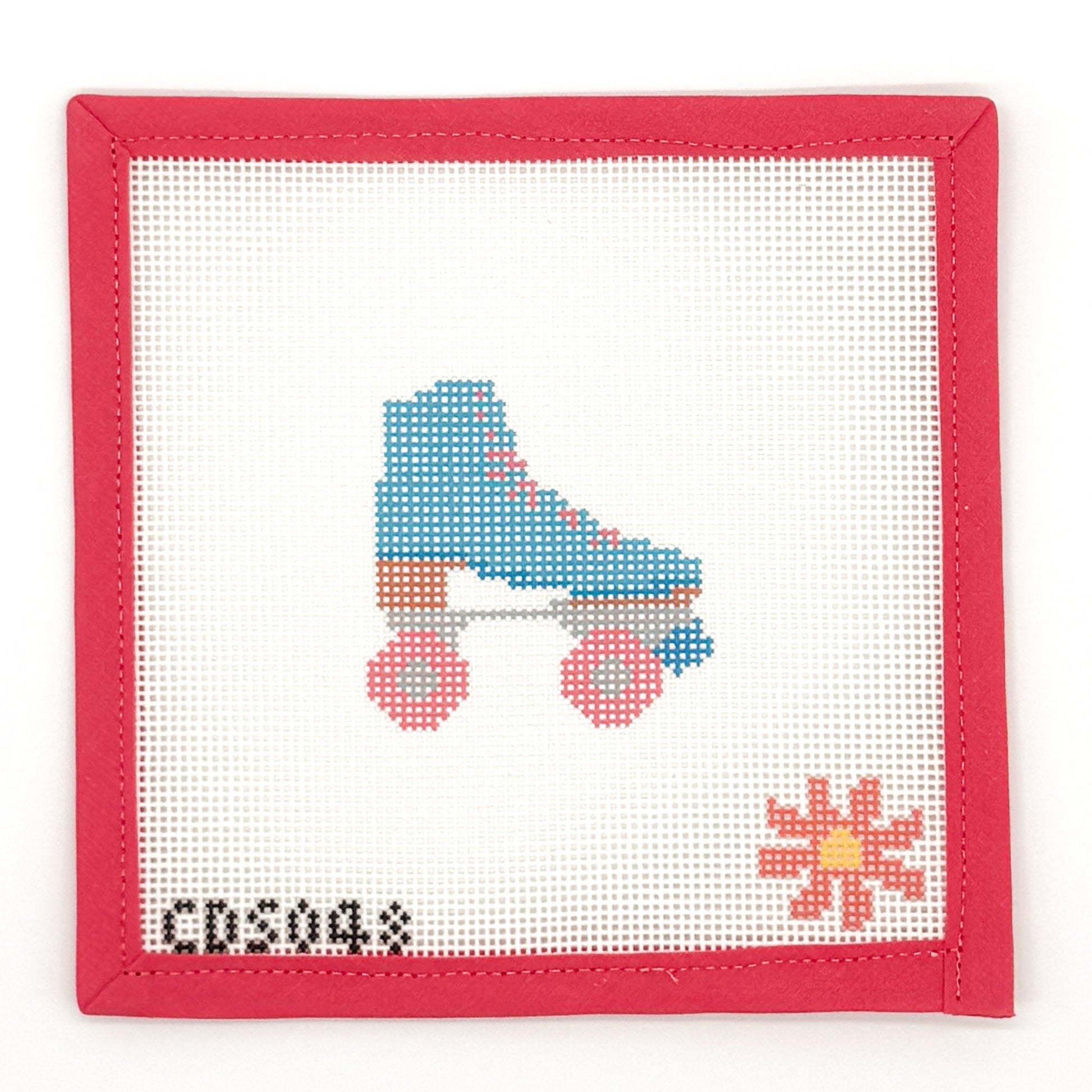 Roller Skate Mini Needlepoint Canvas