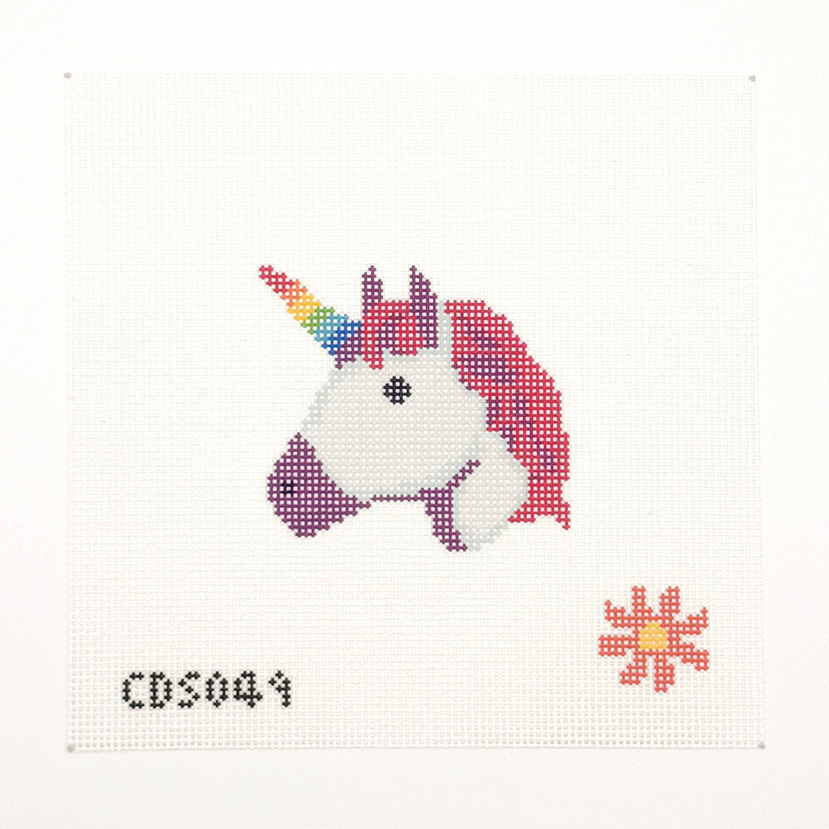 Unicorn Mini Needlepoint Canvas - Fat