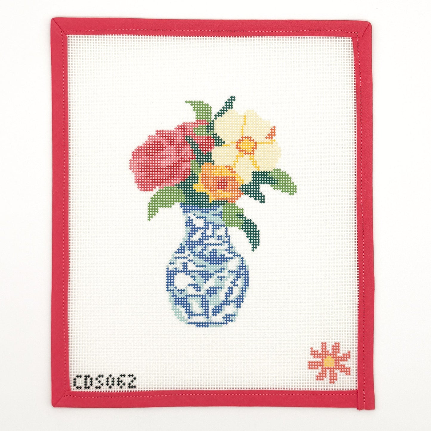 Blue Vase Needlepoint Canvas
