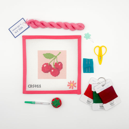 Cherries Beginner Needlepoint Kit