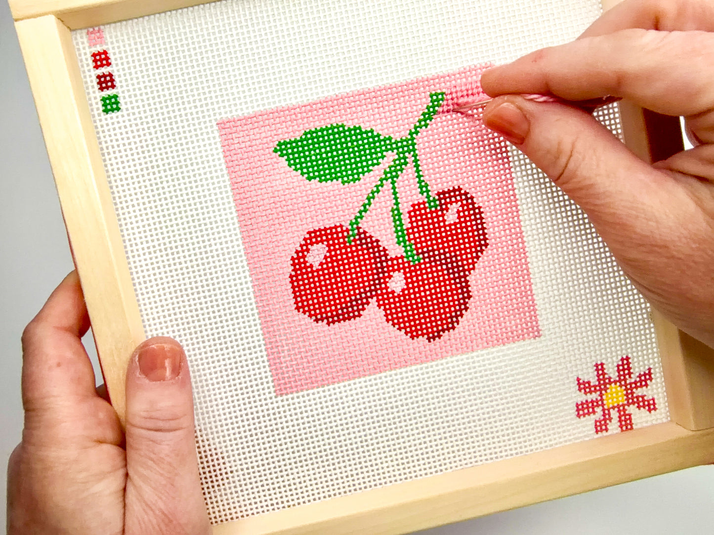 Cherries Needlepoint Canvas