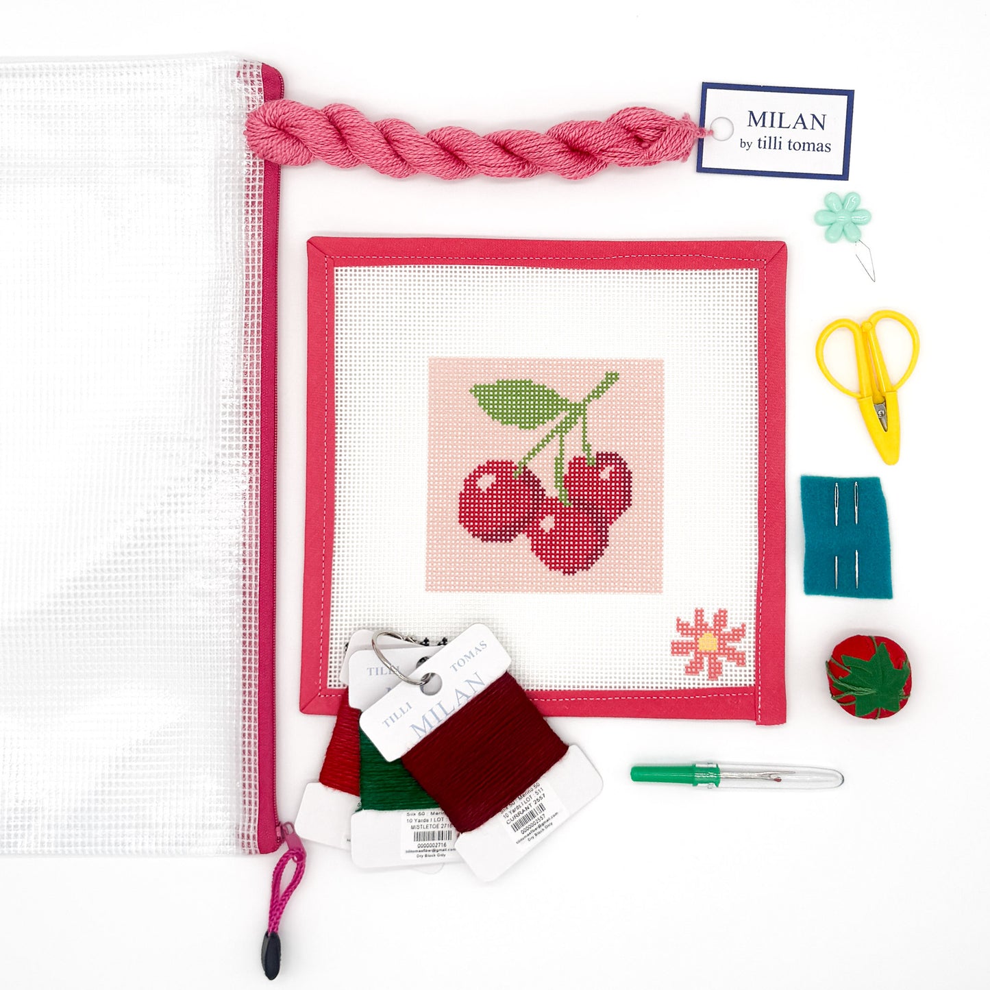 Cherries Beginner Needlepoint Kit