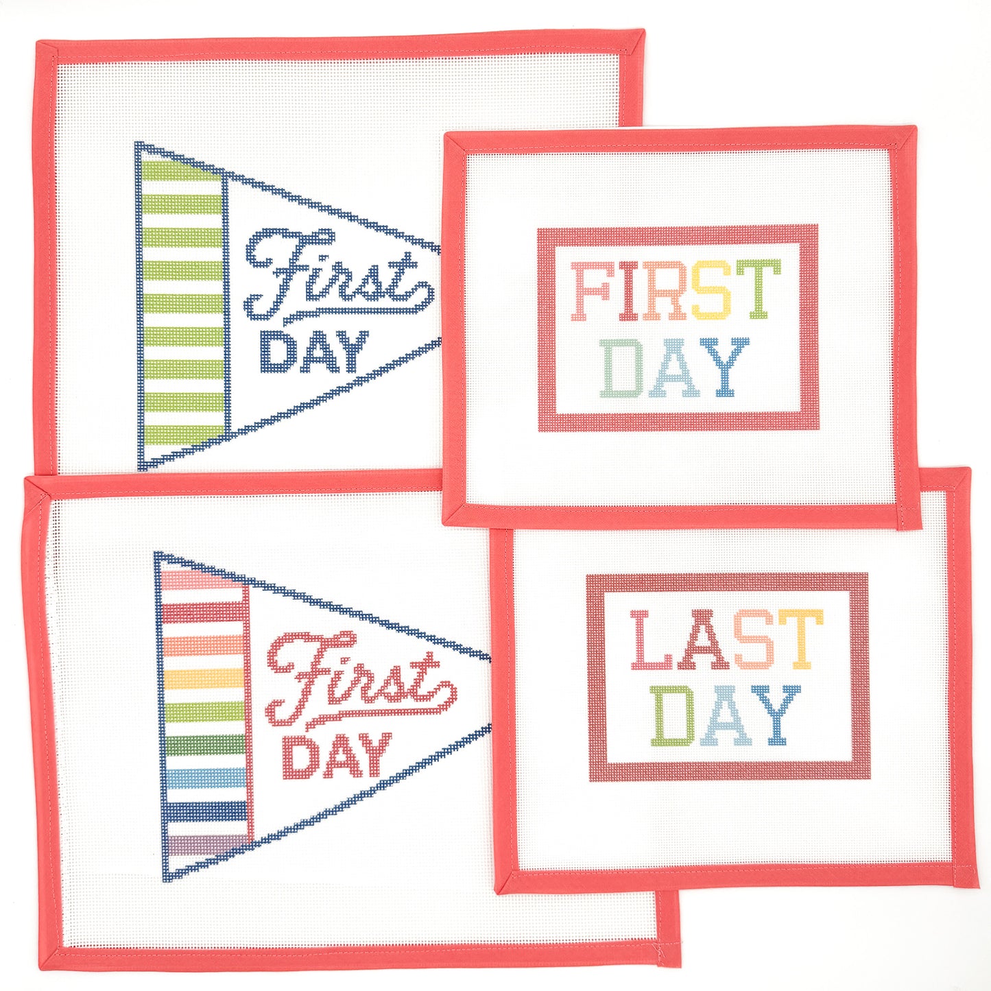 First Day Pennant Needlepoint Canvas