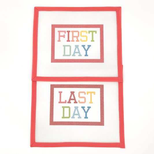First Day & Last Day Needlepoint Canvas Set