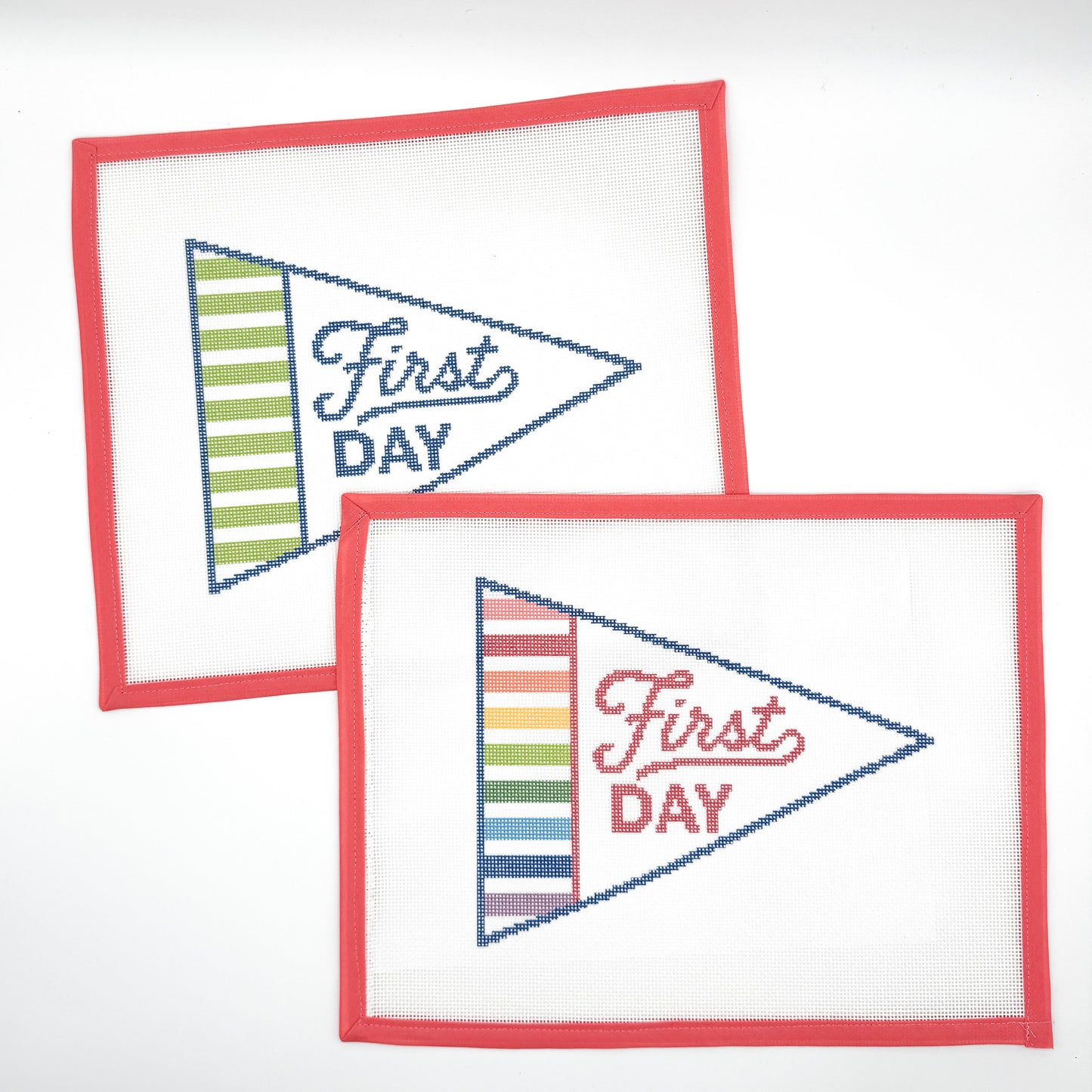 First Day Pennant Needlepoint Canvas