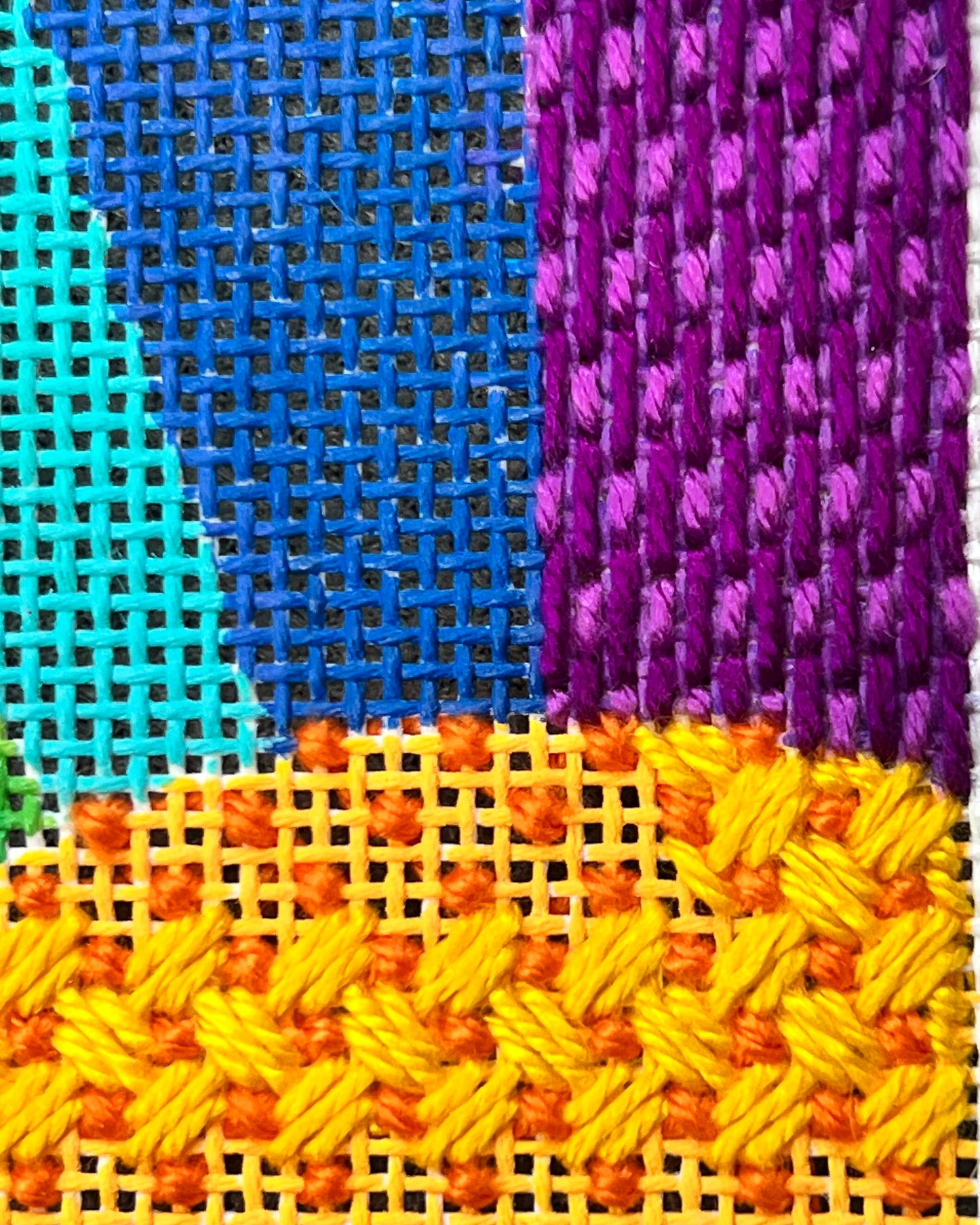 Rainbow Sunshine Needlepoint Canvas