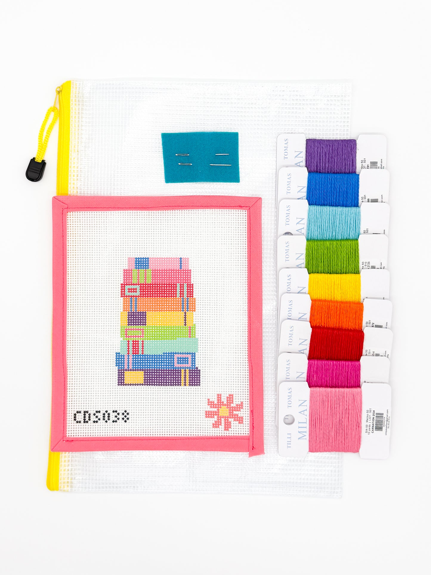 Rainbow Books Needlepoint Kit