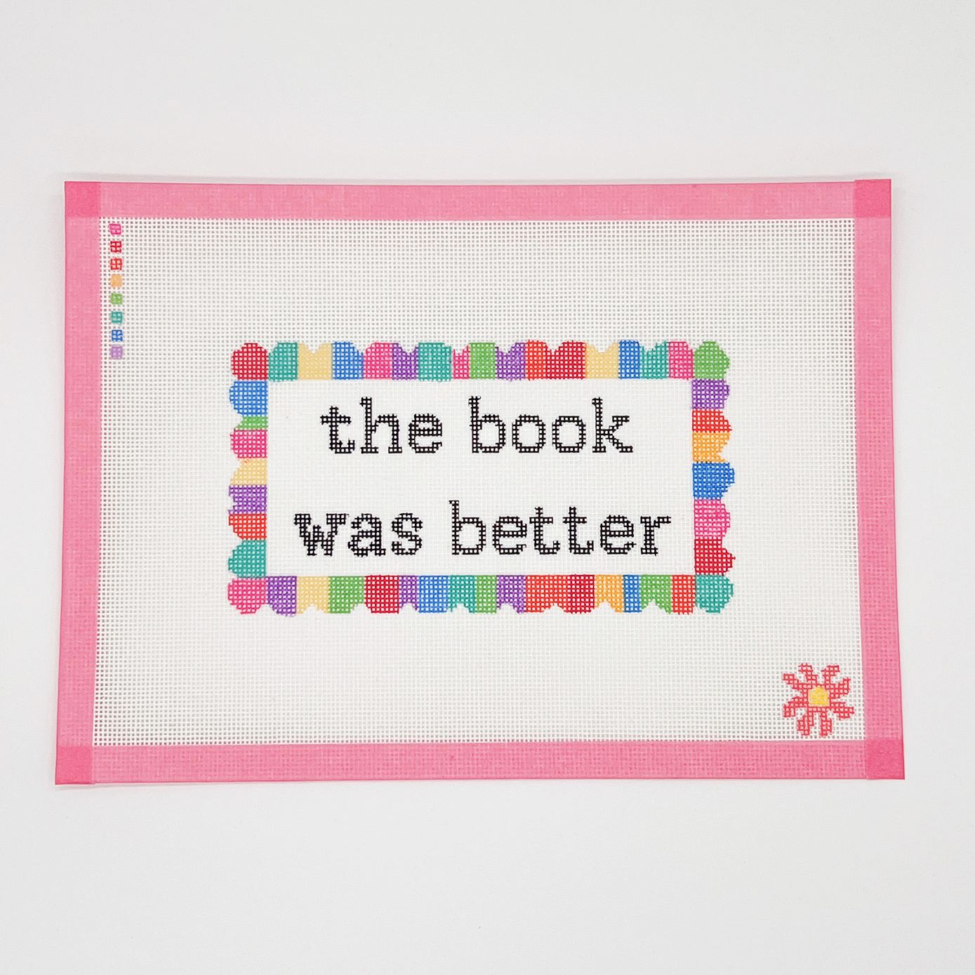 Book Was Better Needlepoint Canvas
